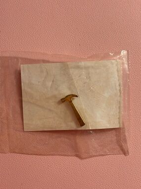 Gold Hammer Pin Charm
